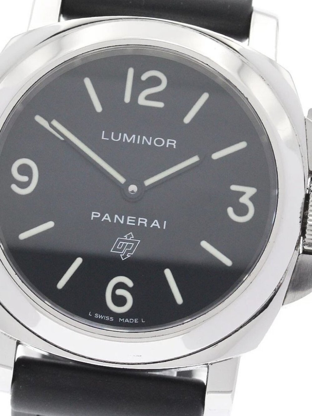 PANERAI Luminor base logo PAM00000 black Dial Hand Winding Men's Watch_951929